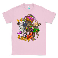 Bubblegum Pink little cows and mardi gras party olivia Classic Tee - OliviaCreatesArt