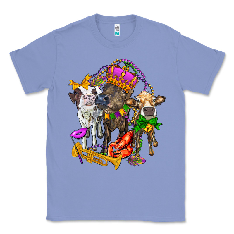 Little Cows And Mardi Gras Party Olivia Classic Tee by OliviaCreatesArt | Teevron