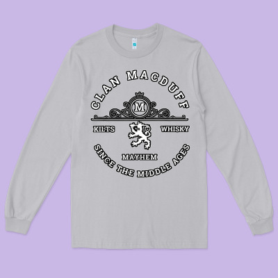 Clan Macduff Scottish Kilt Highland Games T Shirt Long Sleeve Tee Designed By Craftify