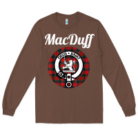 Macduff Clan Scottish Name Coat Of Arms Tartan Long Sleeve Tee | Teevron