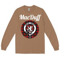 Toasted Coconut MacDuff Clan Scottish Name Coat Of Arms Tartan Long Sleeve Tee - Craftify