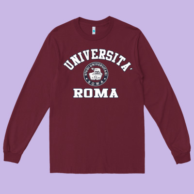 Universita Roma [tb] Long Sleeve Tee Designed By Craftify