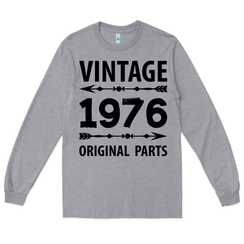 Vintage 1976 Original Parts Long Sleeve Tee by Craftify | Teevron