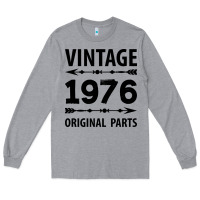 Heather Grey VINTAGE 1976 ORIGINAL PARTS Long Sleeve Tee - Craftify