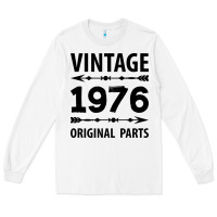 White VINTAGE 1976 ORIGINAL PARTS Long Sleeve Tee - Craftify