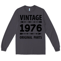 Smoke VINTAGE 1976 ORIGINAL PARTS Long Sleeve Tee - Craftify