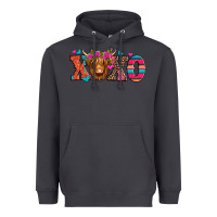 Smoke xoxo valentine's day highland cow Heavyweight Hoodie - Jasminsmagicworld