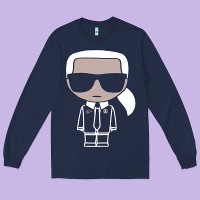 Karls Lagerfelds Long Sleeve Tee Designed By Craftify