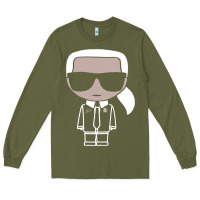Army Green KARLS LAGERFELDS Long Sleeve Tee - Craftify