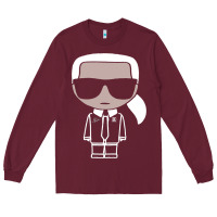 Burgundy KARLS LAGERFELDS Long Sleeve Tee - Craftify