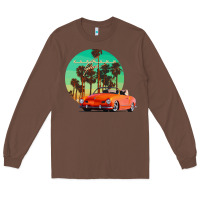 Chestnut karmann ghia sunset palm love quote Long Sleeve Tee - Craftify