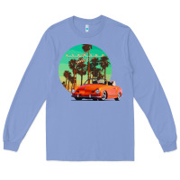 Colony Blue karmann ghia sunset palm love quote Long Sleeve Tee - Craftify