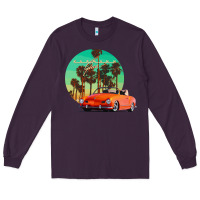 Plum karmann ghia sunset palm love quote Long Sleeve Tee - Craftify