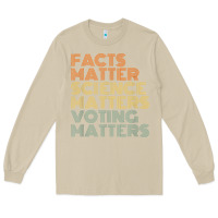 Mushroom facts matter science matters voting matters liberal democrat t shirt c Long Sleeve Tee - Craftify