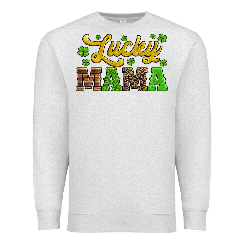 Lucky Mama St Patricks Day Premium Sweatshirt by Jasminsmagicworld | Teevron