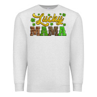 Oatmeal Heather lucky mama st patricks day Premium Sweatshirt - Jasminsmagicworld