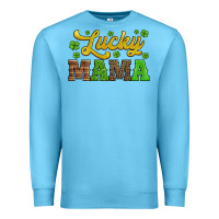 Ocean Blue lucky mama st patricks day Premium Sweatshirt - Jasminsmagicworld