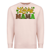 Pale Pink lucky mama st patricks day Premium Sweatshirt - Jasminsmagicworld