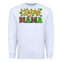 White lucky mama st patricks day Premium Sweatshirt - Jasminsmagicworld