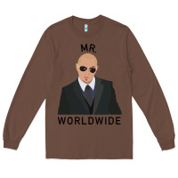 Chestnut Pitbull Mr Worldwide Classic Long Sleeve Tee - Craftify