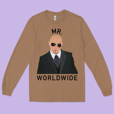 Pitbull Mr Worldwide Classic Long Sleeve Tee Designed By Craftify