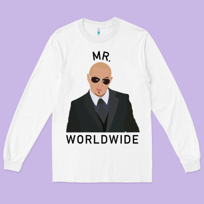 Pitbull Mr Worldwide Classic Long Sleeve Tee Designed By Craftify