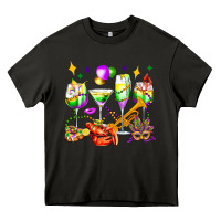 Asphalt mardi gras wine glasses olivia Heavy Core Tee - OliviaCreatesArt