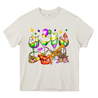 Cream mardi gras wine glasses olivia Heavy Core Tee - OliviaCreatesArt