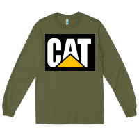 Army Green cat Long Sleeve Tee - Craftify