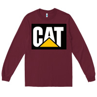 Burgundy cat Long Sleeve Tee - Craftify