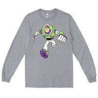 Heather Grey buzz lightyear Long Sleeve Tee - Craftify