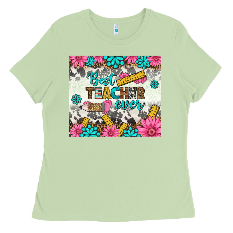 Best Teacher Ever Tumbler Ladies Tee by BundleAndBundleShop | Teevron