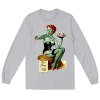 Moon Dust Zombie Pin Up Girl Halloween Long Sleeve Tee - Craftify
