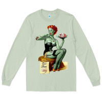 Matcha Zombie Pin Up Girl Halloween Long Sleeve Tee - Craftify