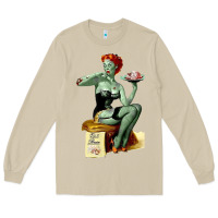 Mushroom Zombie Pin Up Girl Halloween Long Sleeve Tee - Craftify
