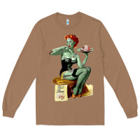 Toasted Coconut Zombie Pin Up Girl Halloween Long Sleeve Tee - Craftify