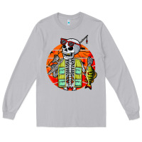 Moon Dust skeleton fishing lover moon halloween costume fish Long Sleeve Tee - Craftify