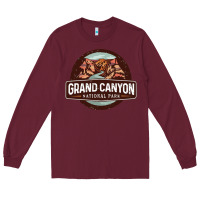 Burgundy grand canyon national park Long Sleeve Tee - Craftify