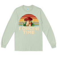 Matcha vintage sunset porcini mushroom hunting boletus edulis t shirt Long Sleeve Tee - Craftify