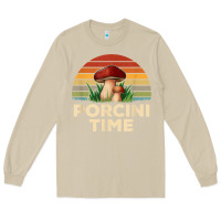 Mushroom vintage sunset porcini mushroom hunting boletus edulis t shirt Long Sleeve Tee - Craftify