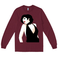Burgundy liza minnelli vexel Long Sleeve Tee - Craftify