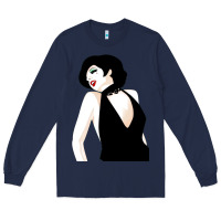 Navy liza minnelli vexel Long Sleeve Tee - Craftify