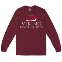 Burgundy Luxury Cruises-Viking River Long Sleeve Tee - Craftify
