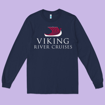 Luxury Cruises-viking River Long Sleeve Tee Designed By Craftify