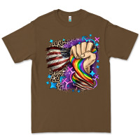 Cacao LGBTQ+ and American flag Premium Tee - FaDigitalArtStudio