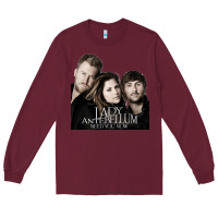 Burgundy lady antebellum Long Sleeve Tee - Craftify