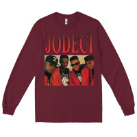 Burgundy JODECI 90S RB FUNK THROWBACK Long Sleeve Tee - Craftify