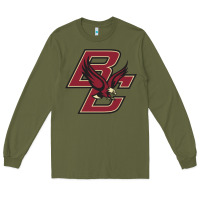 Army Green boston college Long Sleeve Tee - Craftify