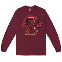 Burgundy boston college Long Sleeve Tee - Craftify