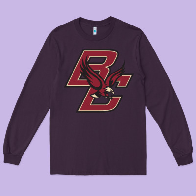 Boston College Long Sleeve Tee Designed By Craftify